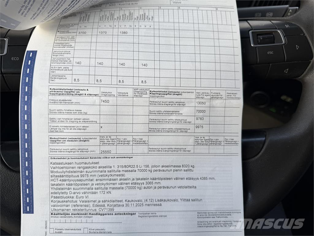 Volvo FMX 500 8X4 Rol kiper kamioni sa kukom za podizanje tereta