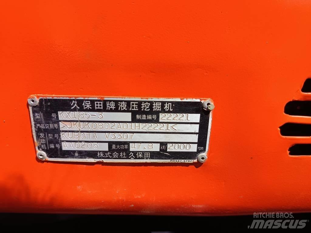 Kubota KX 185 Midi bageri 7t – 12t