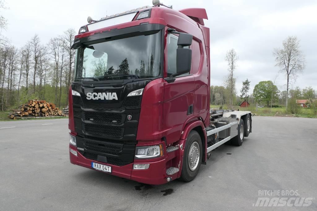 Scania R500 B6x2*4NB Rol kiper kamioni sa kukom za podizanje tereta