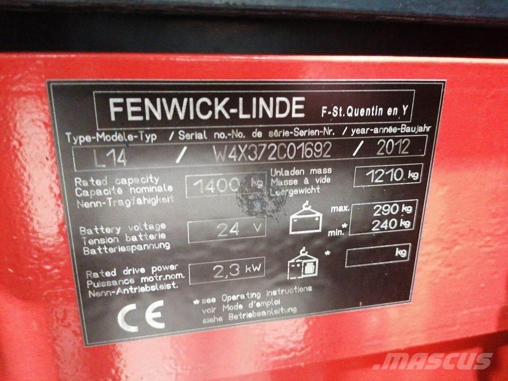 Linde L14 Ručni električni viljuškar