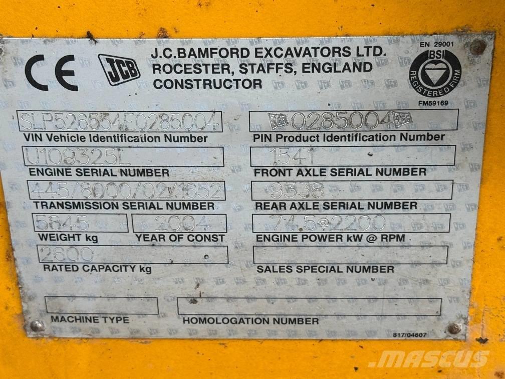 JCB 526 S Teleskopski viljuškari