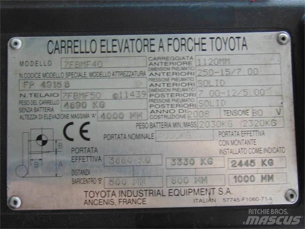 Toyota 7FBMF40 Električni viljuškari