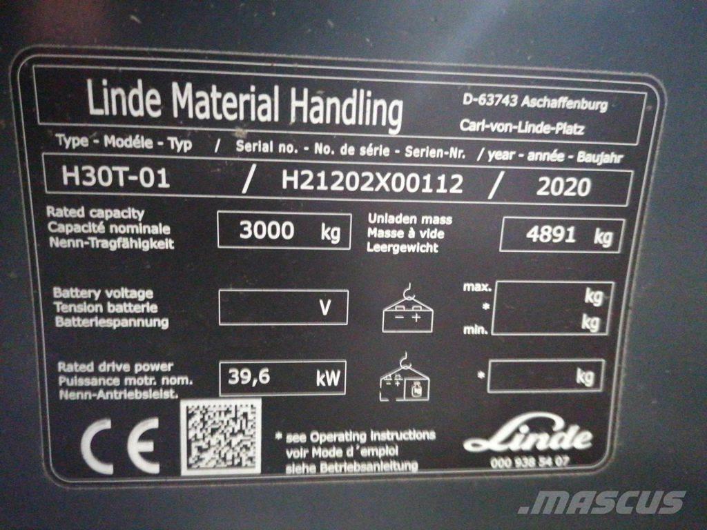 Linde H30T-01 Plinski viljuškari