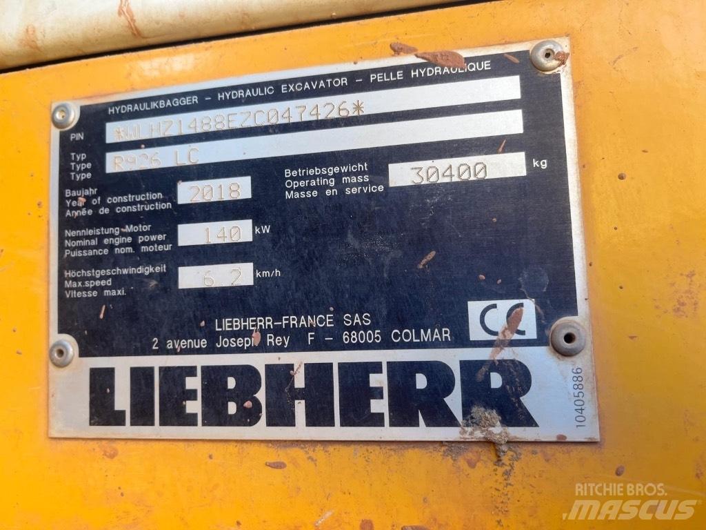 Liebherr R 926 LC Bageri guseničari
