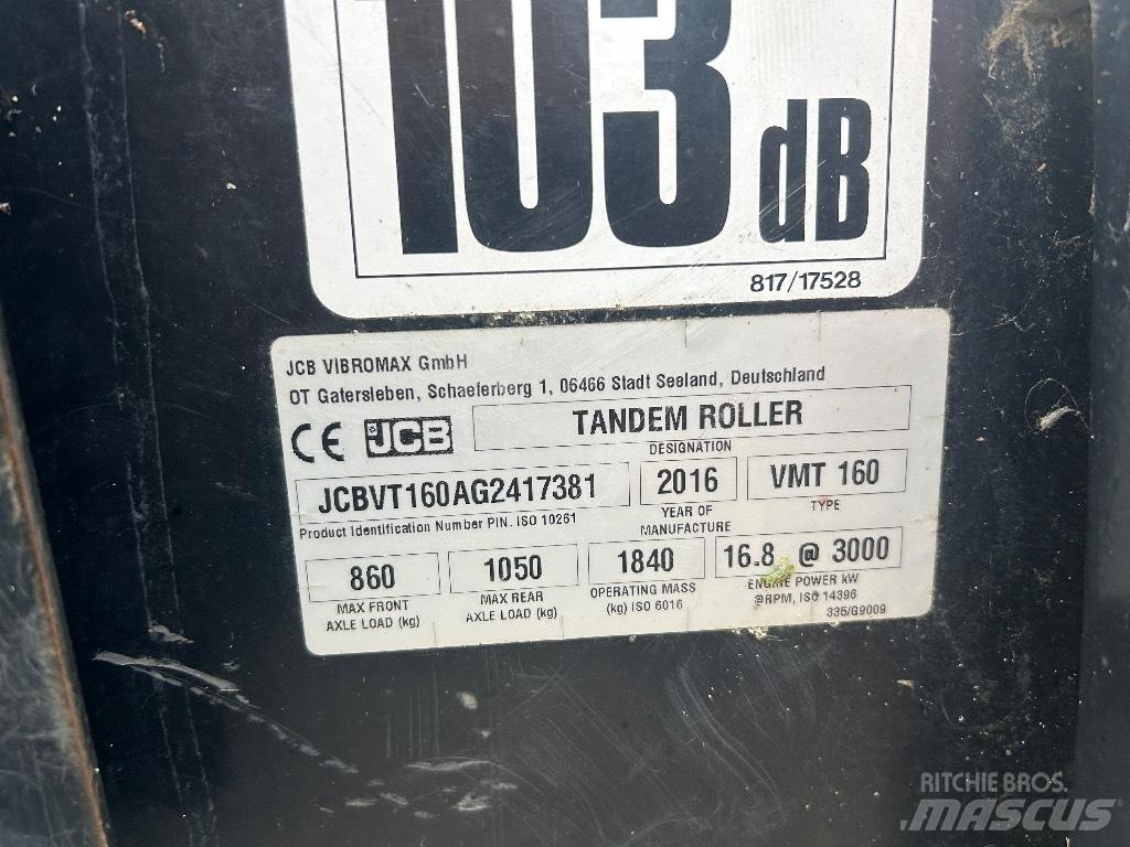 JCB VMT160-80 Valjci sa duplim bubnjem
