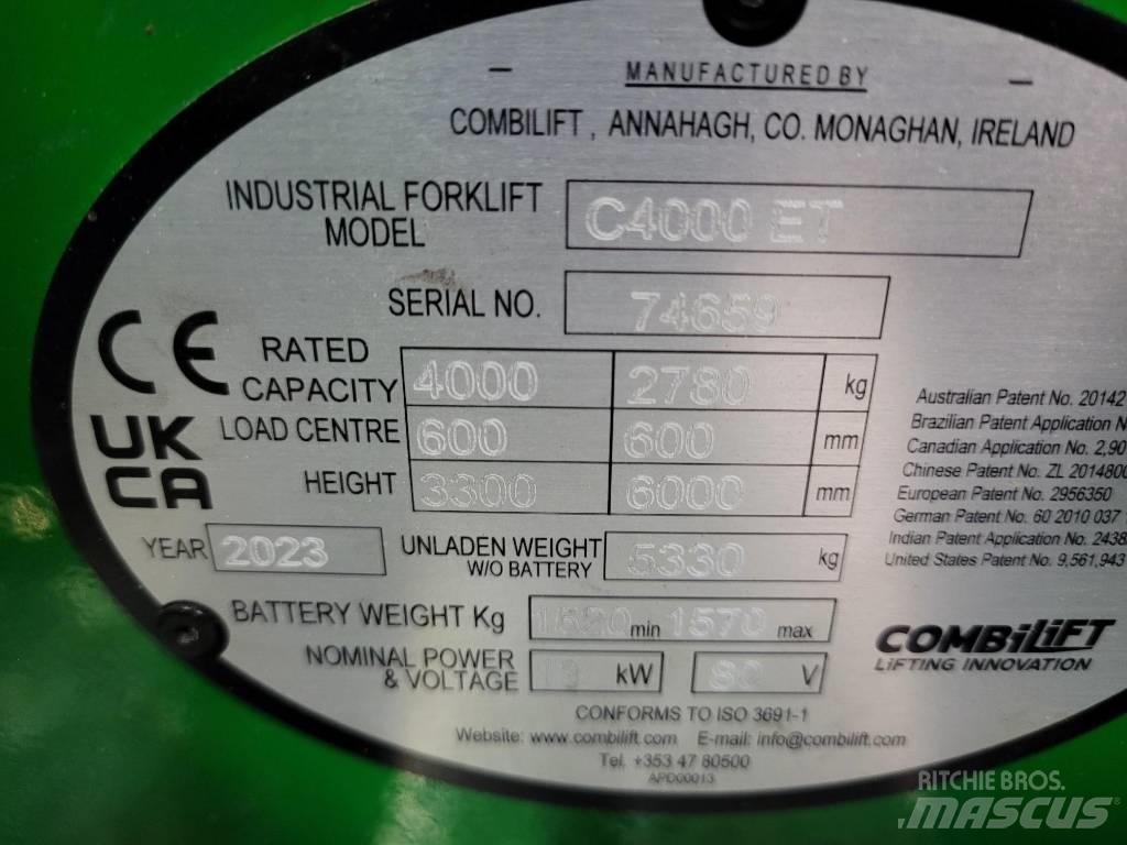 Combilift C4000ET Viljuškari sa 4-stranskim dohvatom
