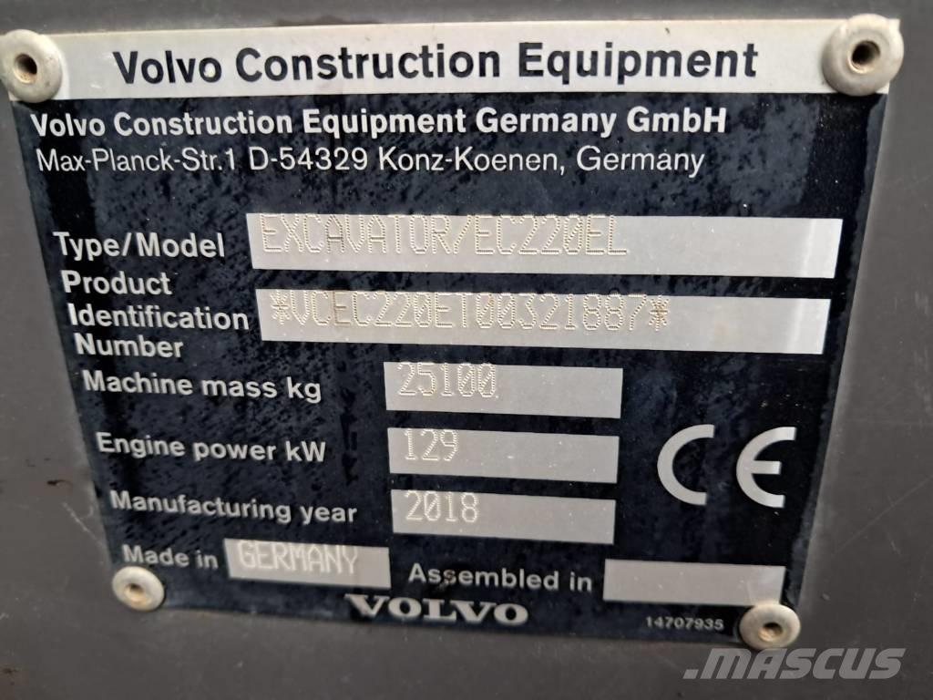 Volvo EC 220 EL Bageri guseničari