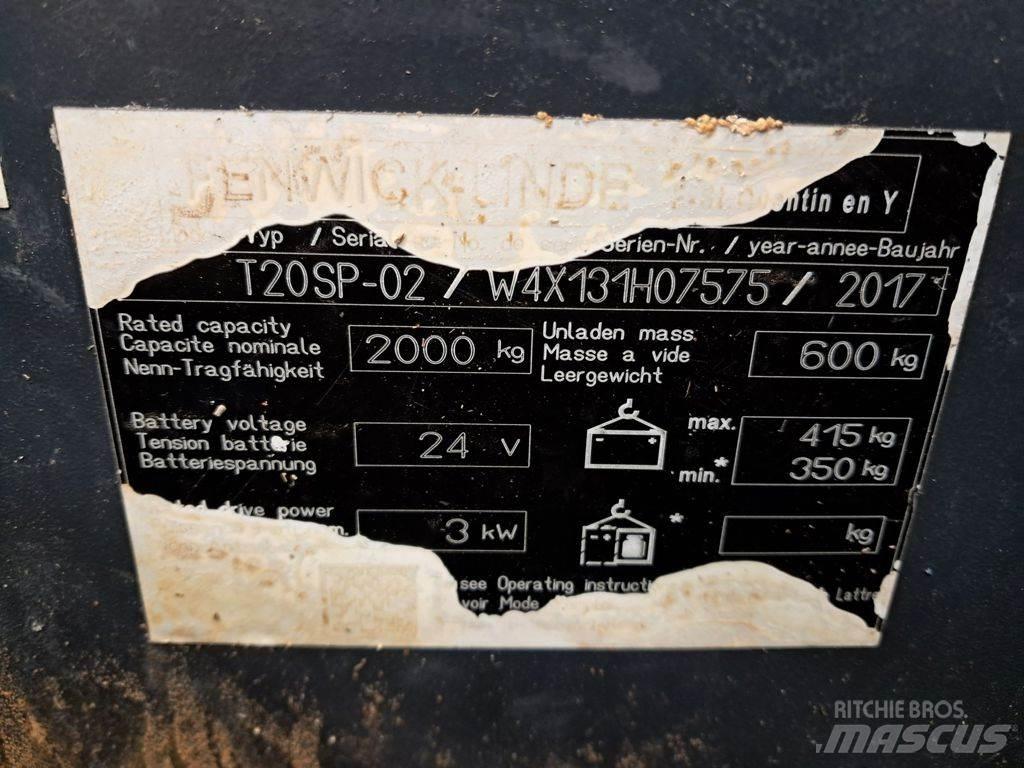 Linde T20SP-02 Nisko podizni električni viljuškar