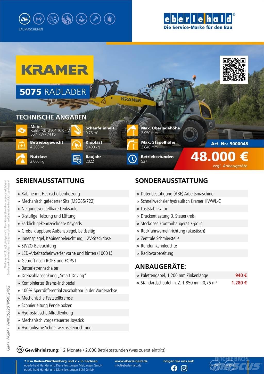 Kramer 5075 Utovarivači na točkove