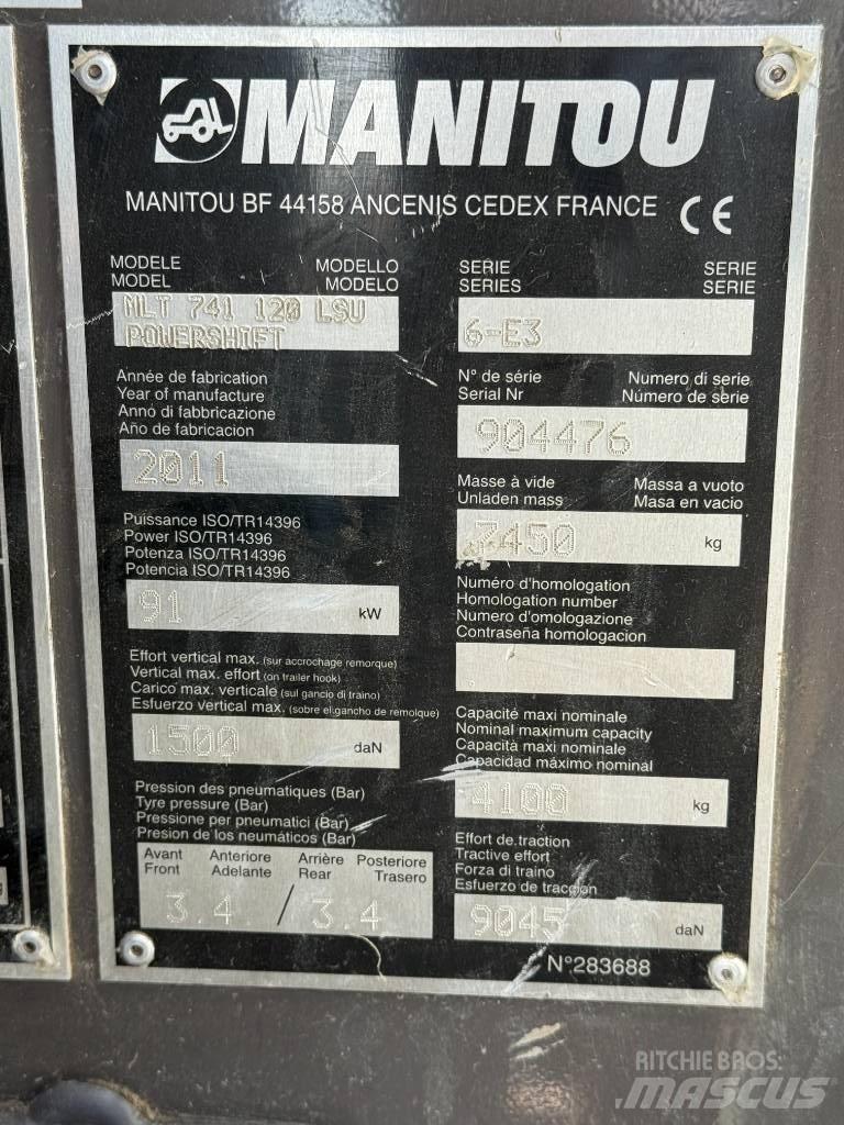 Manitou MLT 741-120 Teleskopski viljuškari