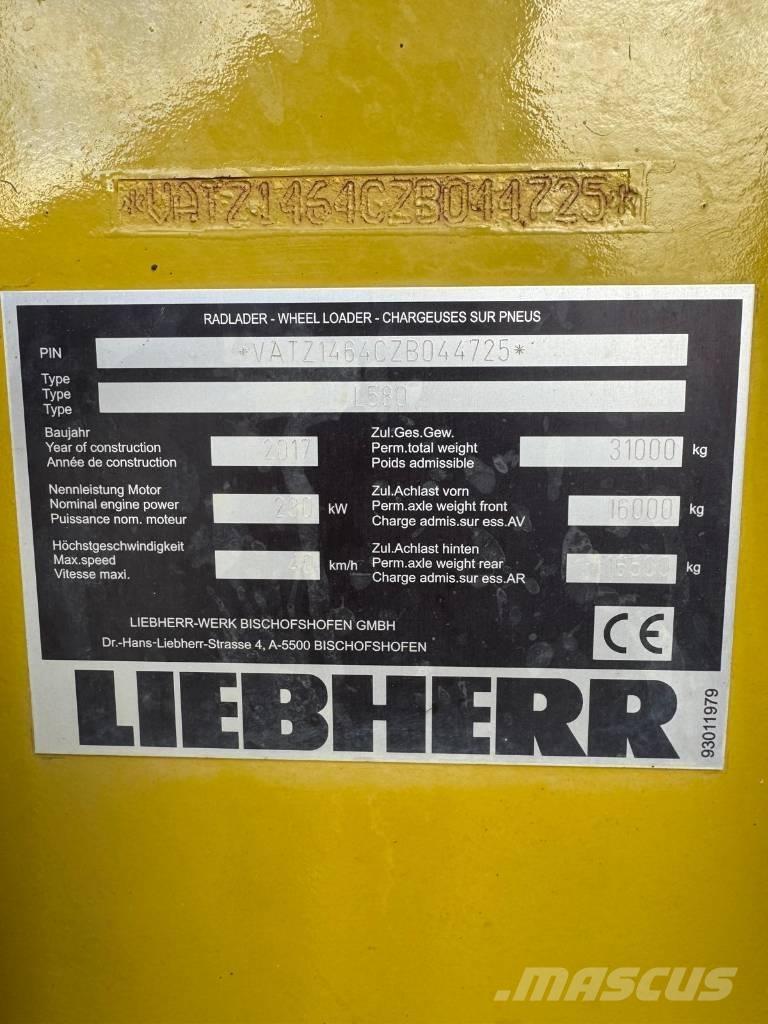 Liebherr L 580 Utovarivači na točkove