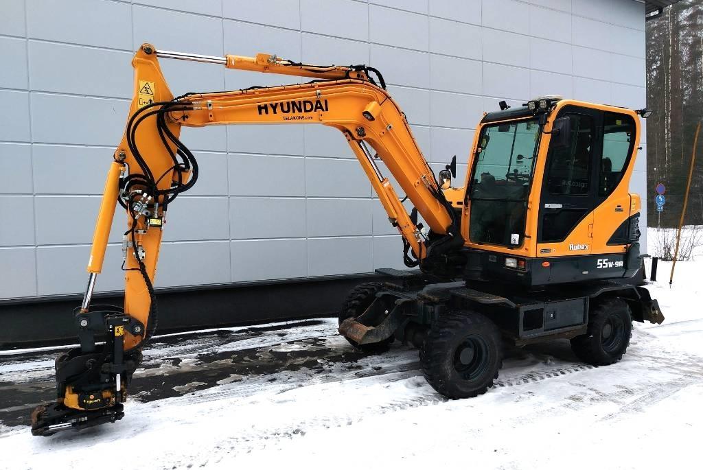 Hyundai 55W-9a Bageri točkaši