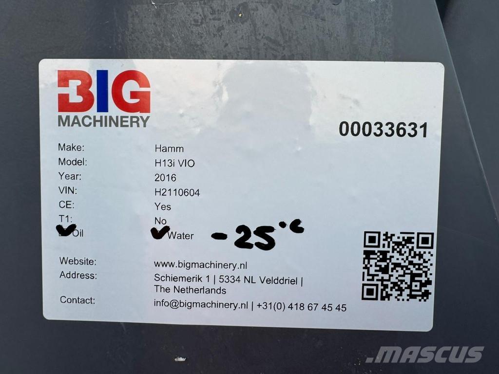 Hamm H13i VIO Valjci sa jednim bubnjem