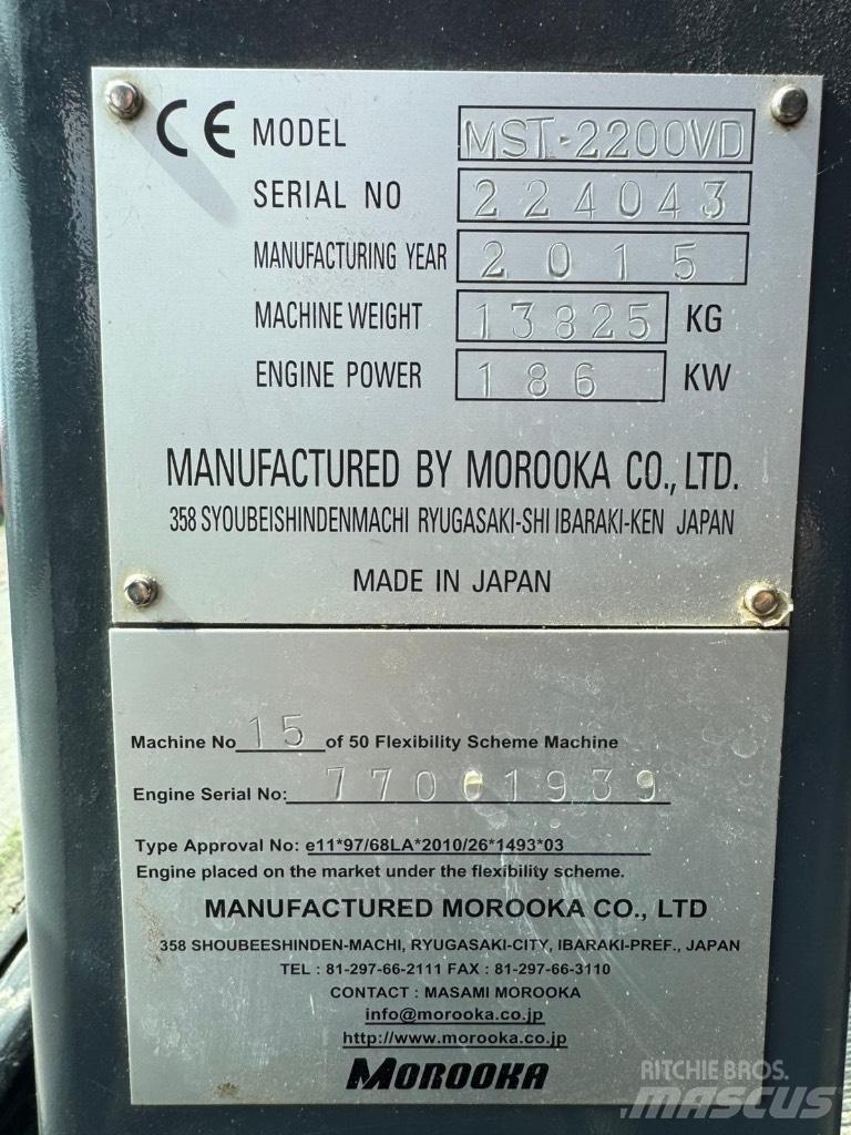 Morooka MST 2200 V D Damperi na gusenice