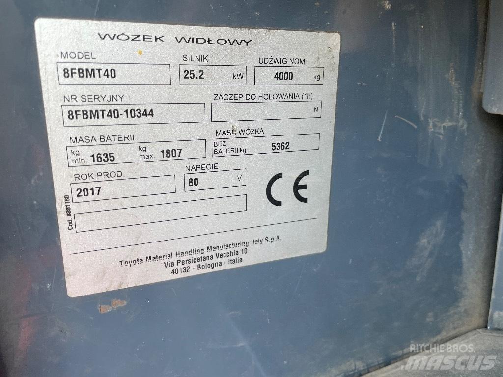 Toyota 8FBMT40 Električni viljuškari