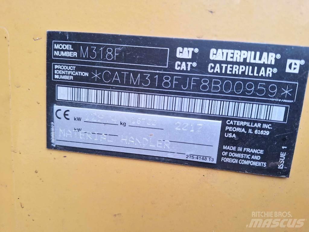 CAT M 318 F Bageri točkaši