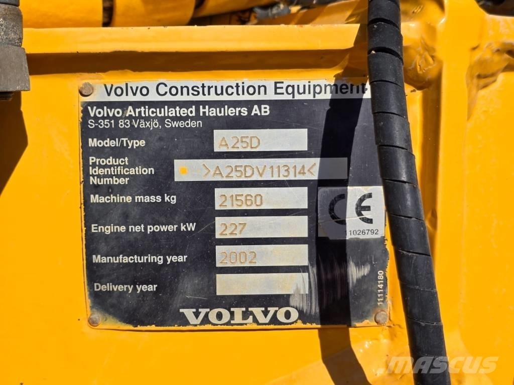 Volvo A25 D Damperi za gradilište