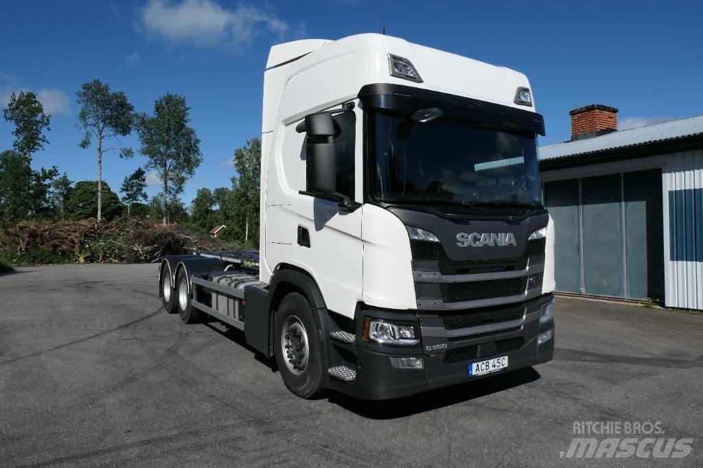 Scania G500B6x2NB Rol kiper kamioni sa kukom za podizanje tereta