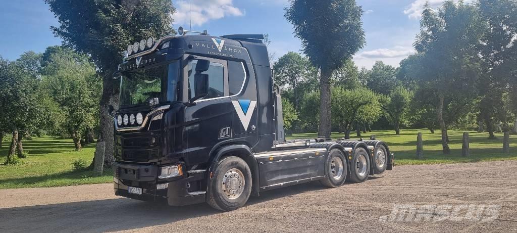 Scania R660 Rol kiper kamioni sa kukom za podizanje tereta