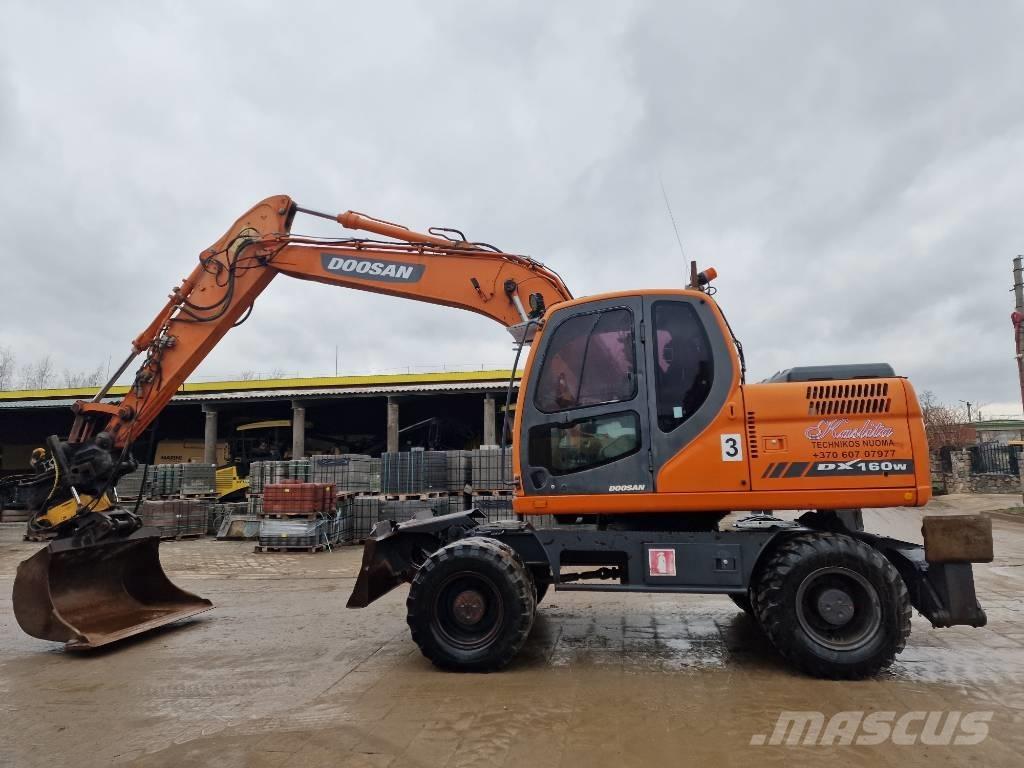 Doosan DX 160 W Bageri točkaši