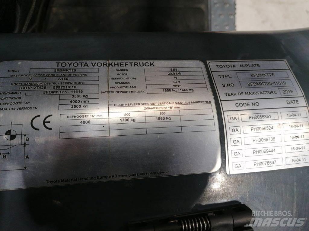 Toyota 8FBMKT25 Električni viljuškari