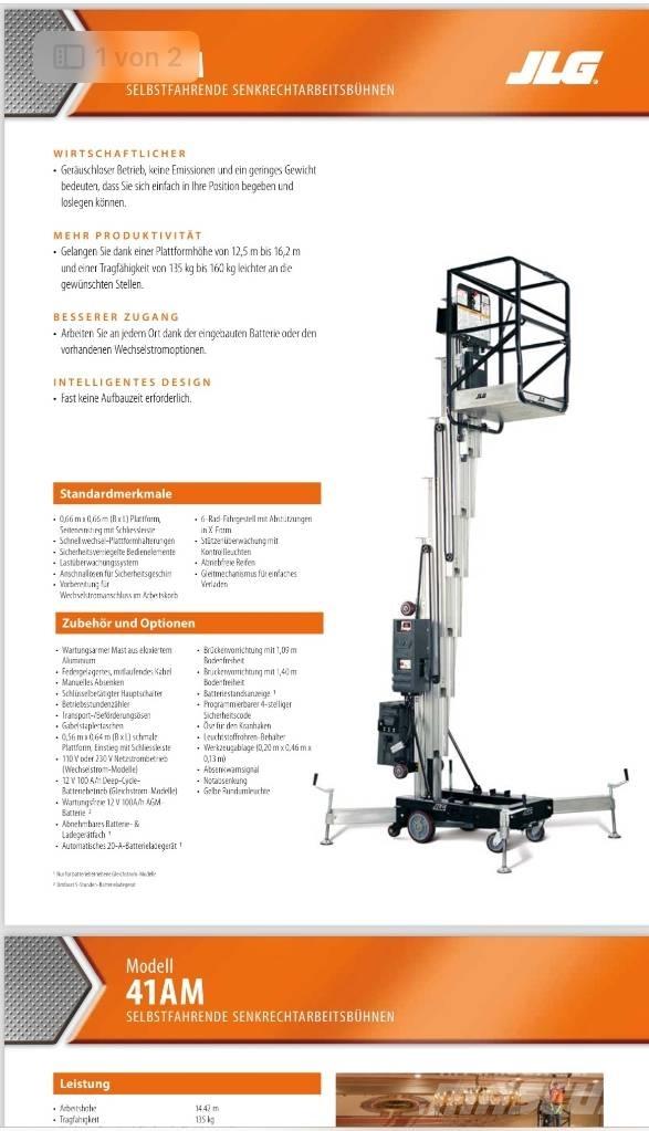 JLG 41 AM Jarbolne penjajuće platforme