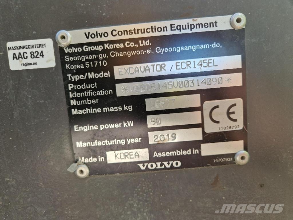 Volvo ECR145EL Polovni specijalni bageri
