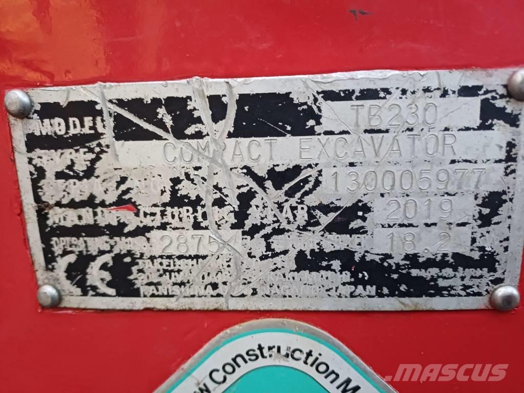 Takeuchi TB 230 Mini bageri < 7t