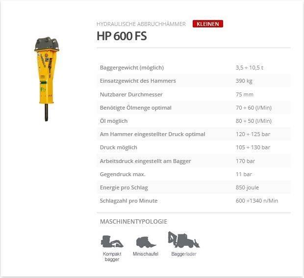 Indeco HP 600 FS Čekići