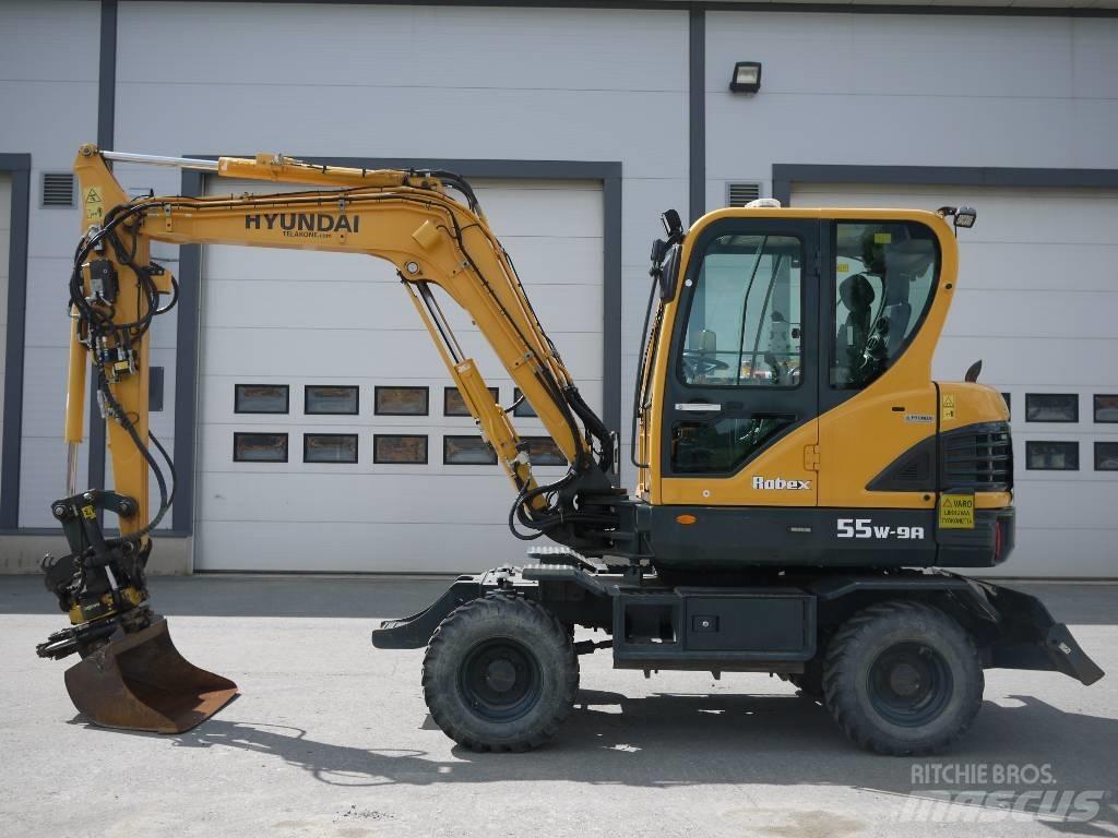 Hyundai R 55W-9A Bageri točkaši