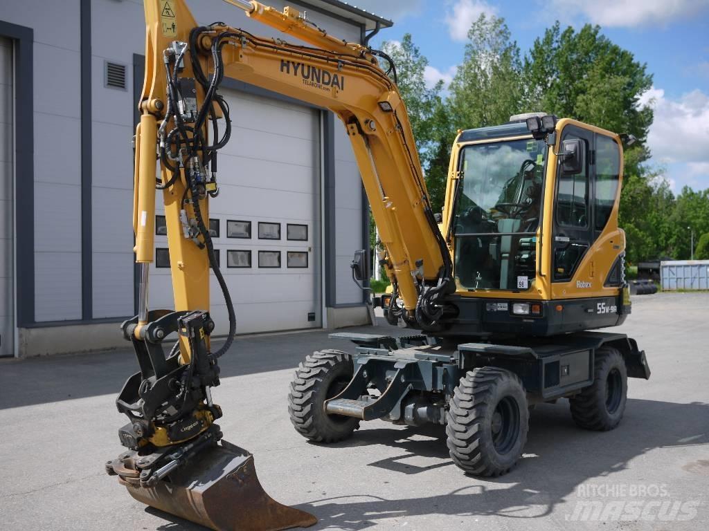 Hyundai R 55W-9A Bageri točkaši