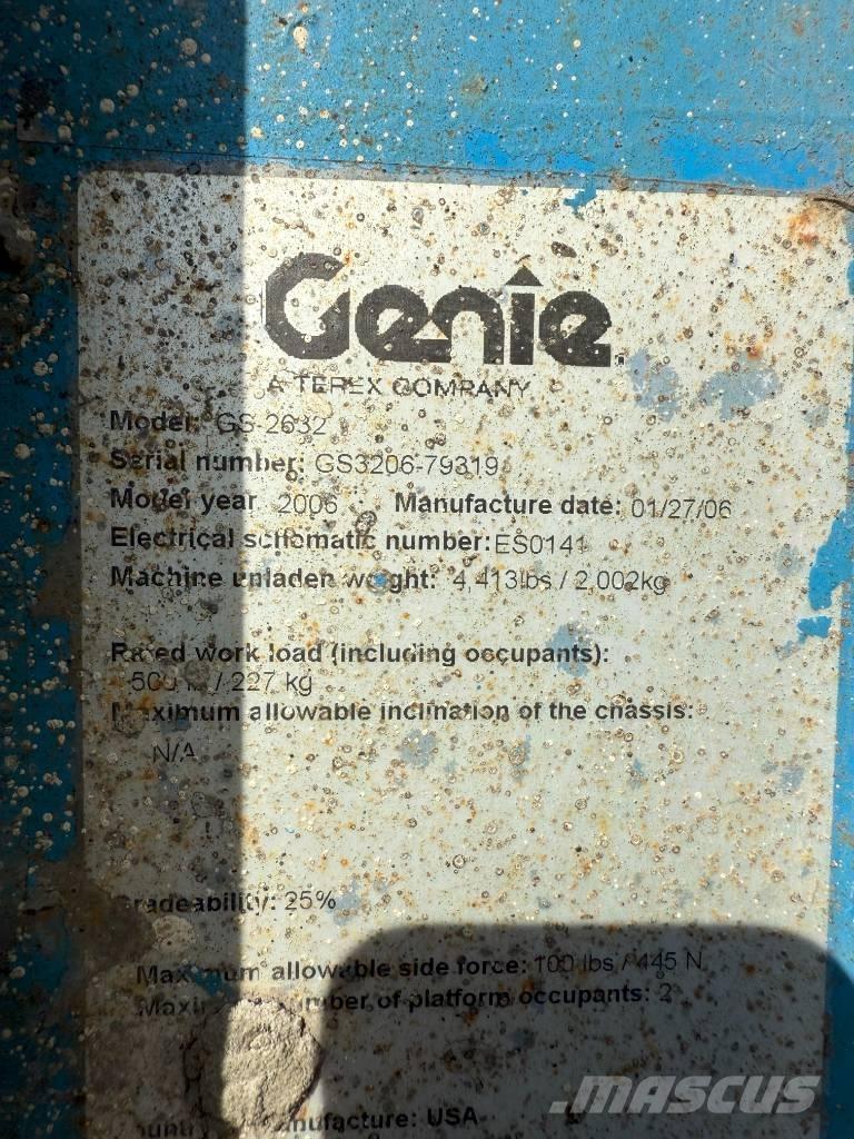Genie GS 2632 Makazaste platforme