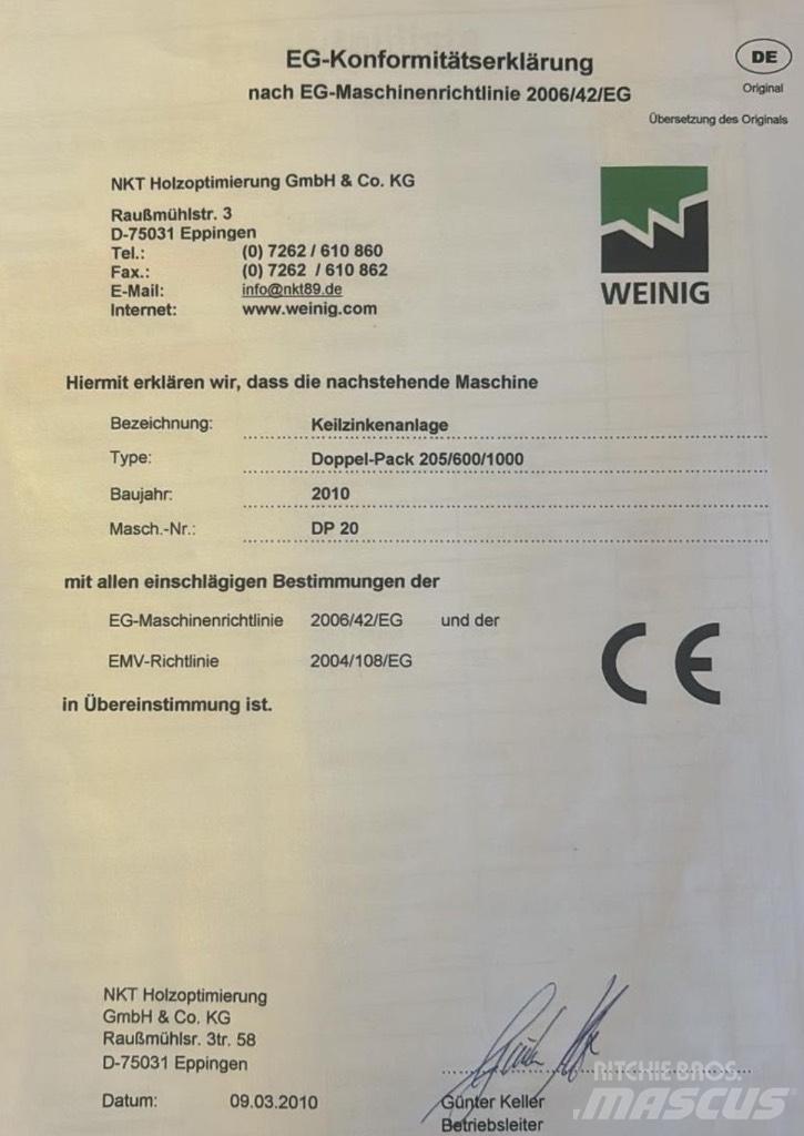  WEINIG Doppel-Pack Pilane