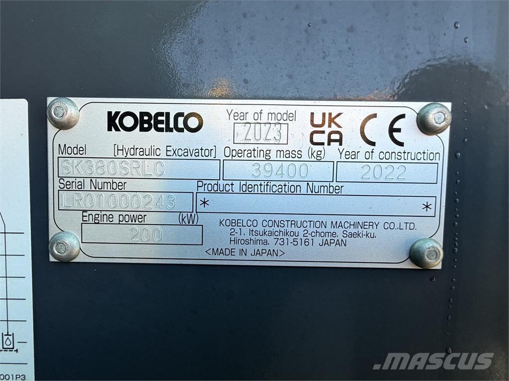 Kobelco SK380SRLC Bageri guseničari