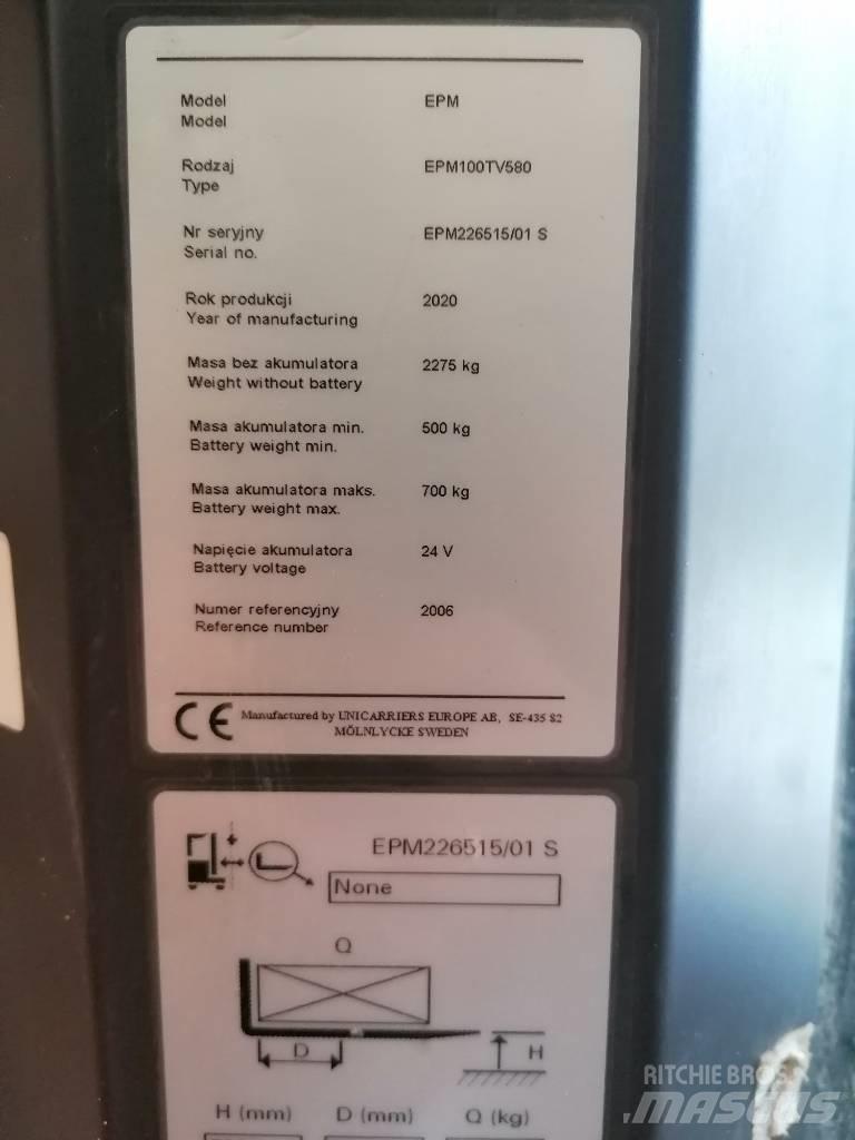 UniCarriers EPM100 Visoko dizajući komisioni viljuškar