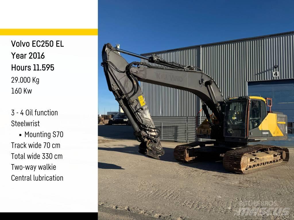 Volvo EC 250 EL Bageri guseničari