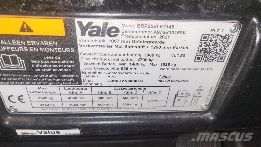 Yale ERP25VL 2021 Električni viljuškari