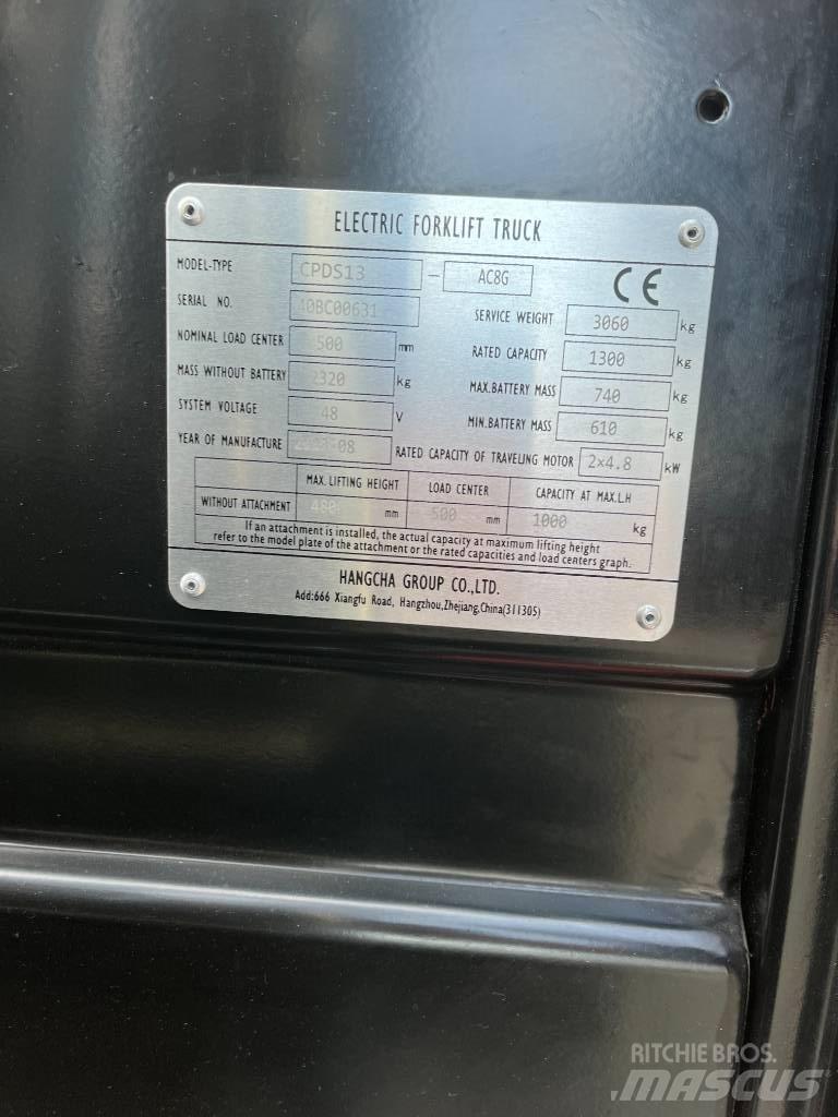 Hangcha CPDS13-AC8G Električni viljuškari