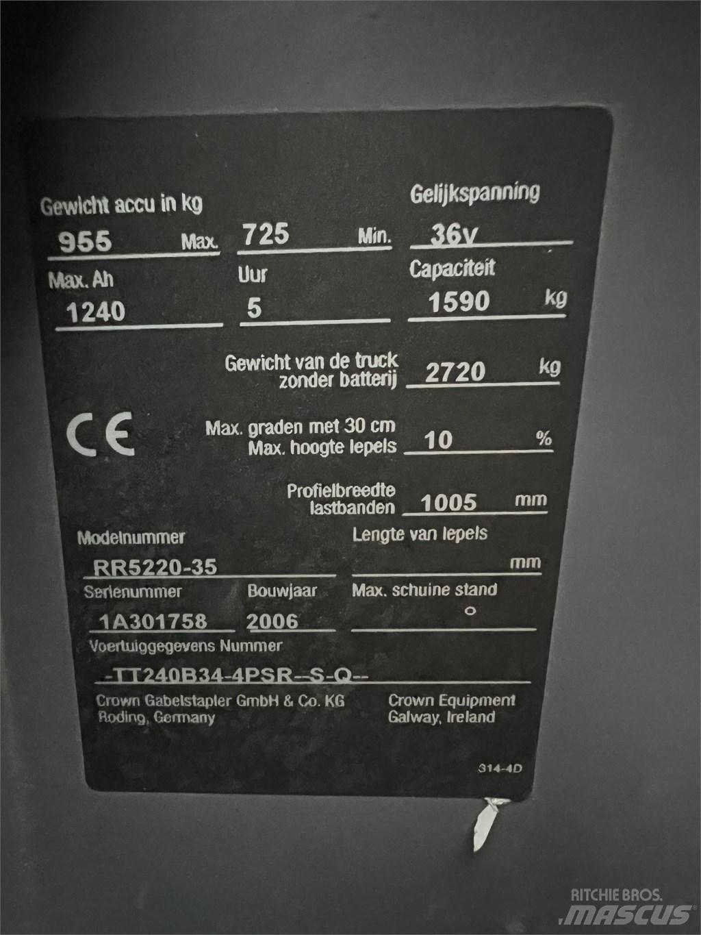 Crown RR 5220-35 Električni viljuškari