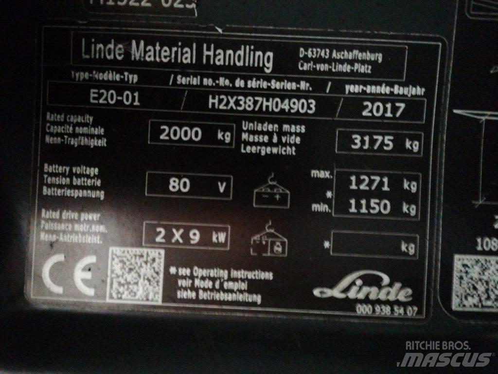 Linde E20-01 Električni viljuškari