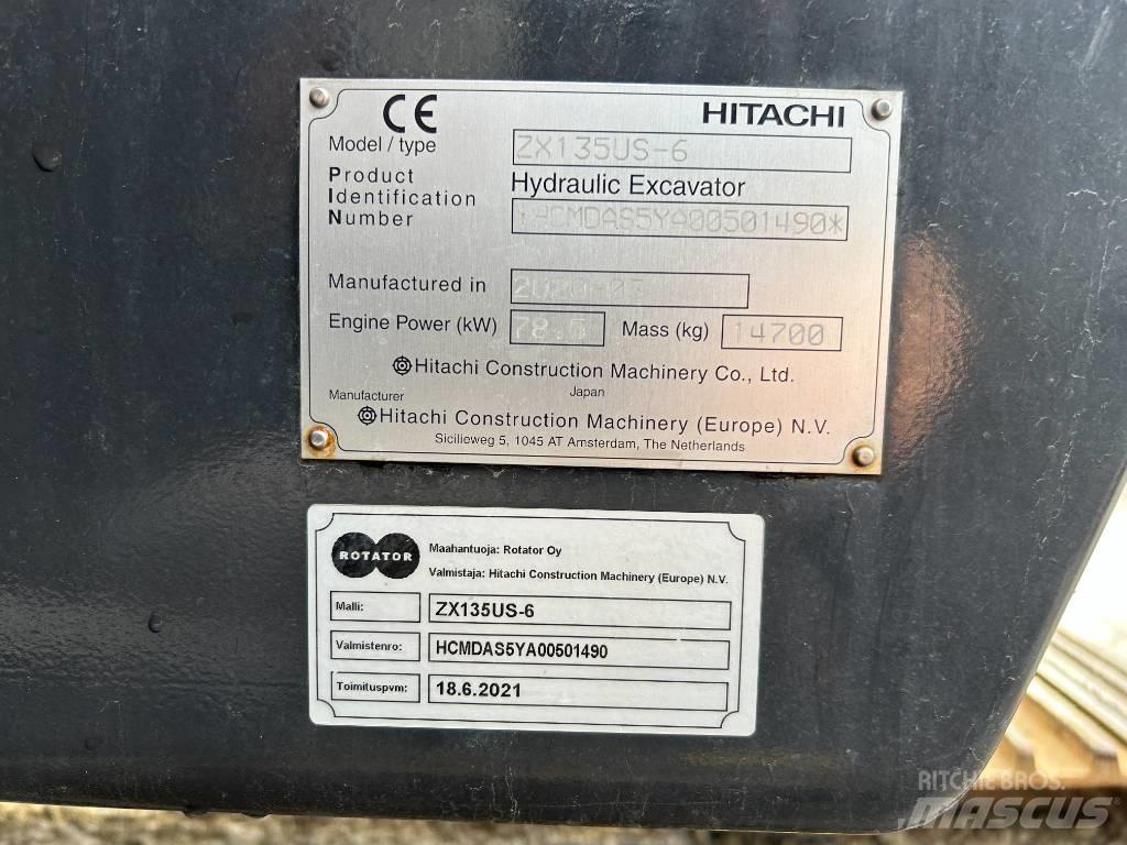 Hitachi ZX 135 US-6 Bageri guseničari