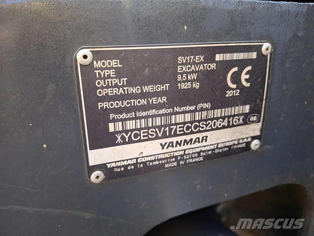 Yanmar SV 17 EX Mini bageri < 7t