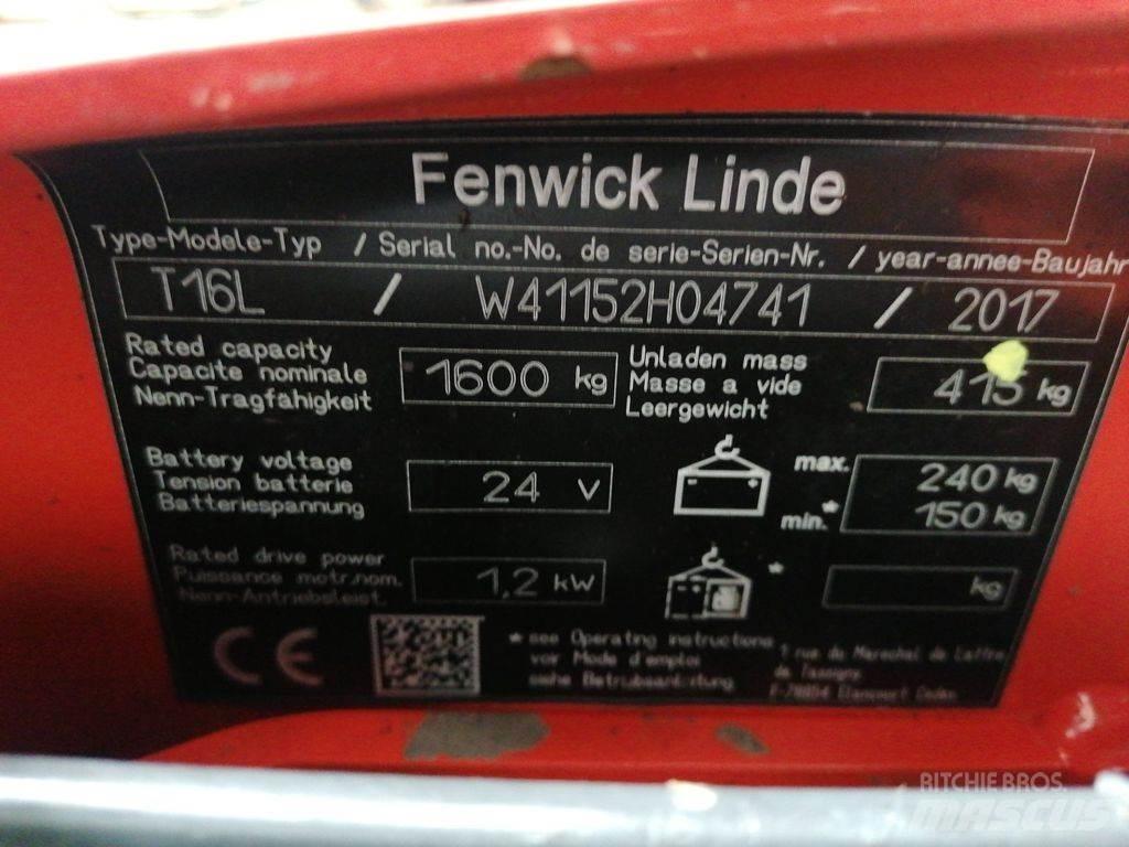 Linde T16L Nisko podizni električni viljuškar