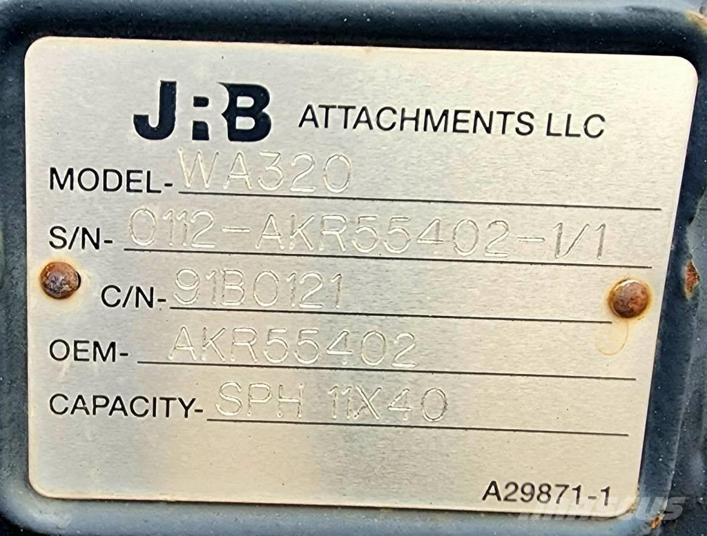 JRB Snow Plow WA320 Ostale komponente za građevinarstvo