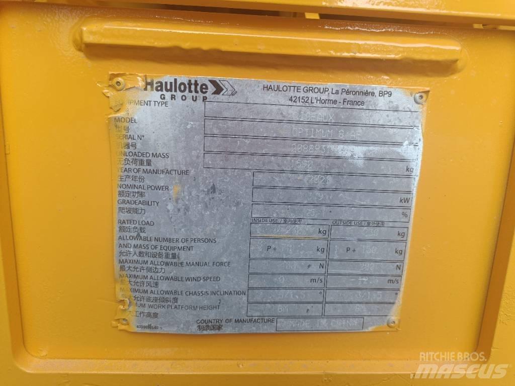 Haulotte OPTIMUM 8 Makazaste platforme