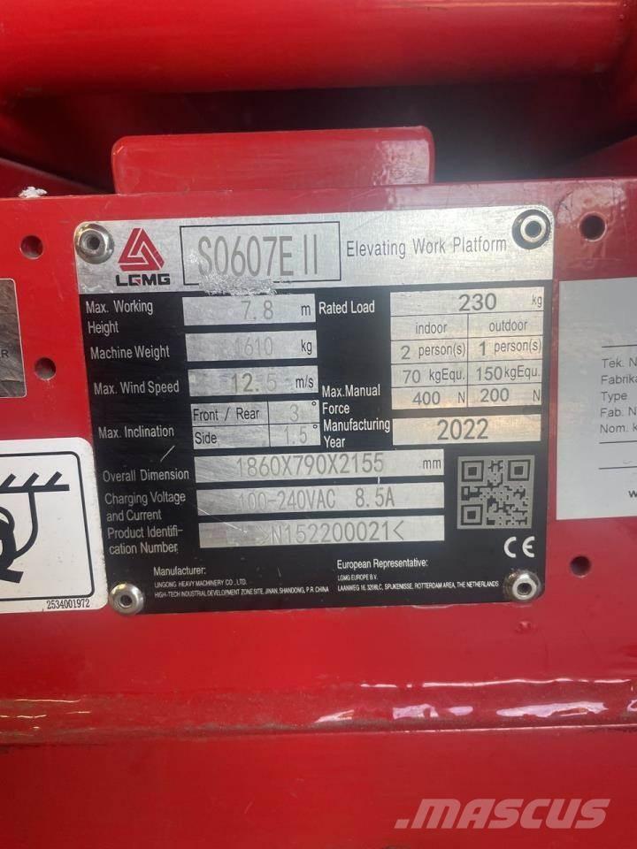 LGMG S0607E II Makazaste platforme