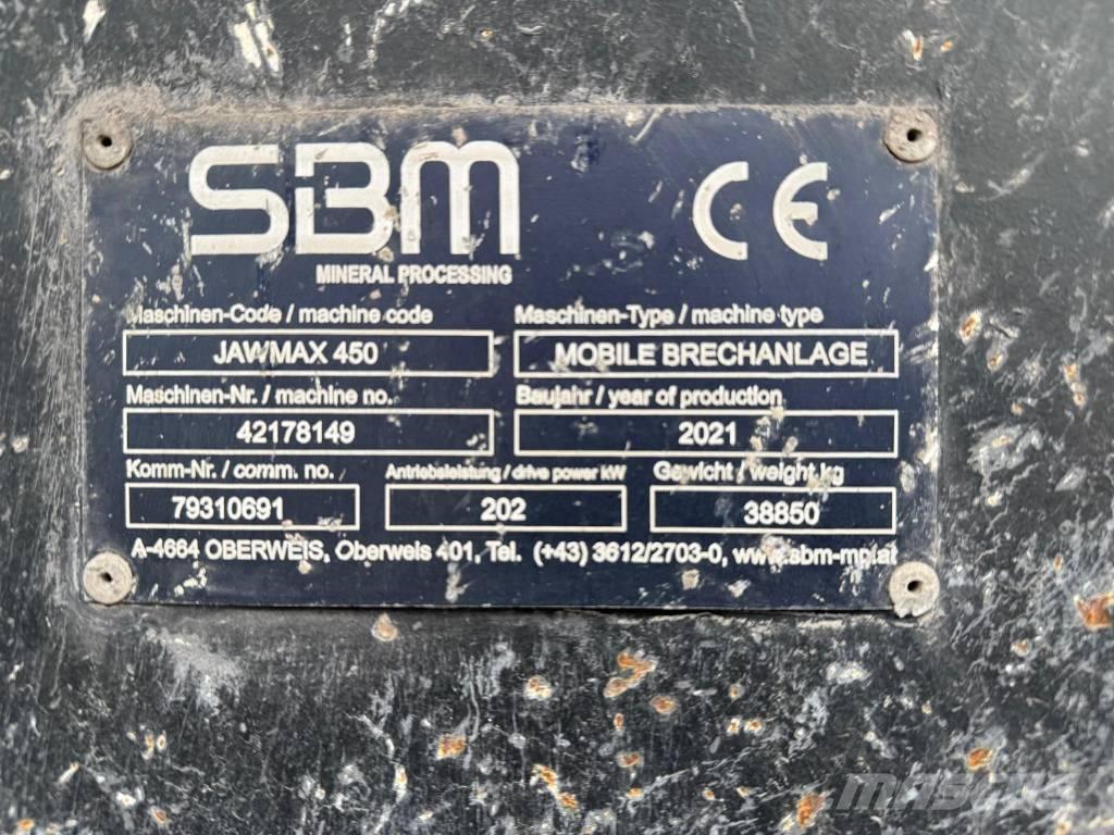 SBM Jawmax 450 Mobilne drobilice