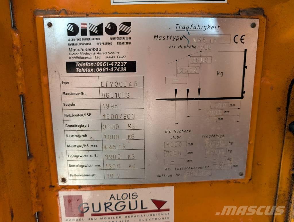 Dimos EFY3004-R Električni viljuškari
