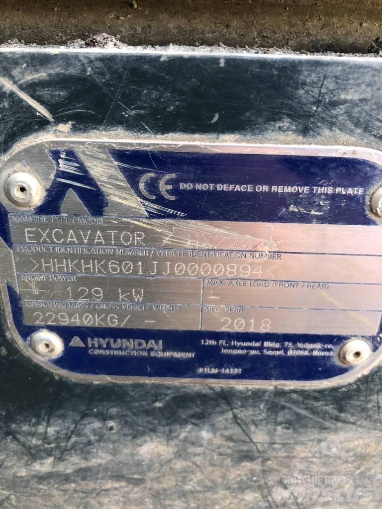 Hyundai HX 220 L Bageri guseničari