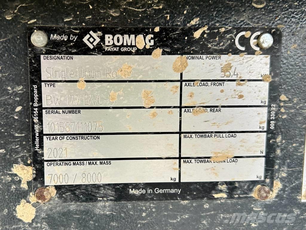 Bomag BW 177 BVC-5 Valjci sa jednim bubnjem